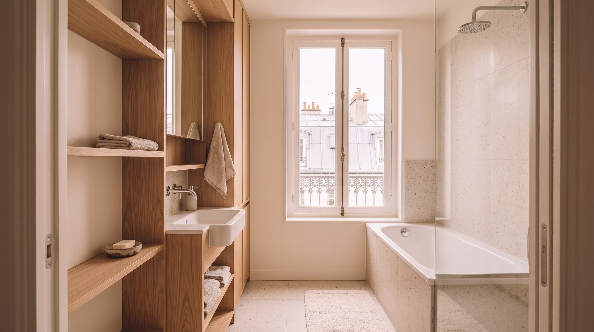 Small bathroom layouts that save usable space
