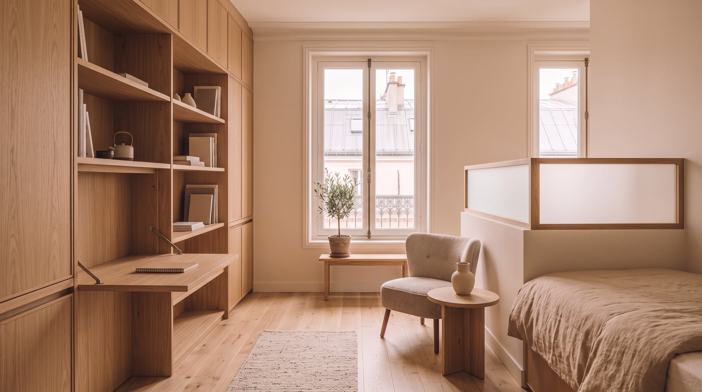Small Paris apartment ideas that improve the plan